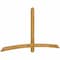 Ekena Millwork Bellingham Rough Sawn Timber Gable Bracket, Western Red Cedar, 96"W x 48"H x 2"D x 4"F, 12/12 Pitch GBW096X48X0204BEL00RWR - alternate 2